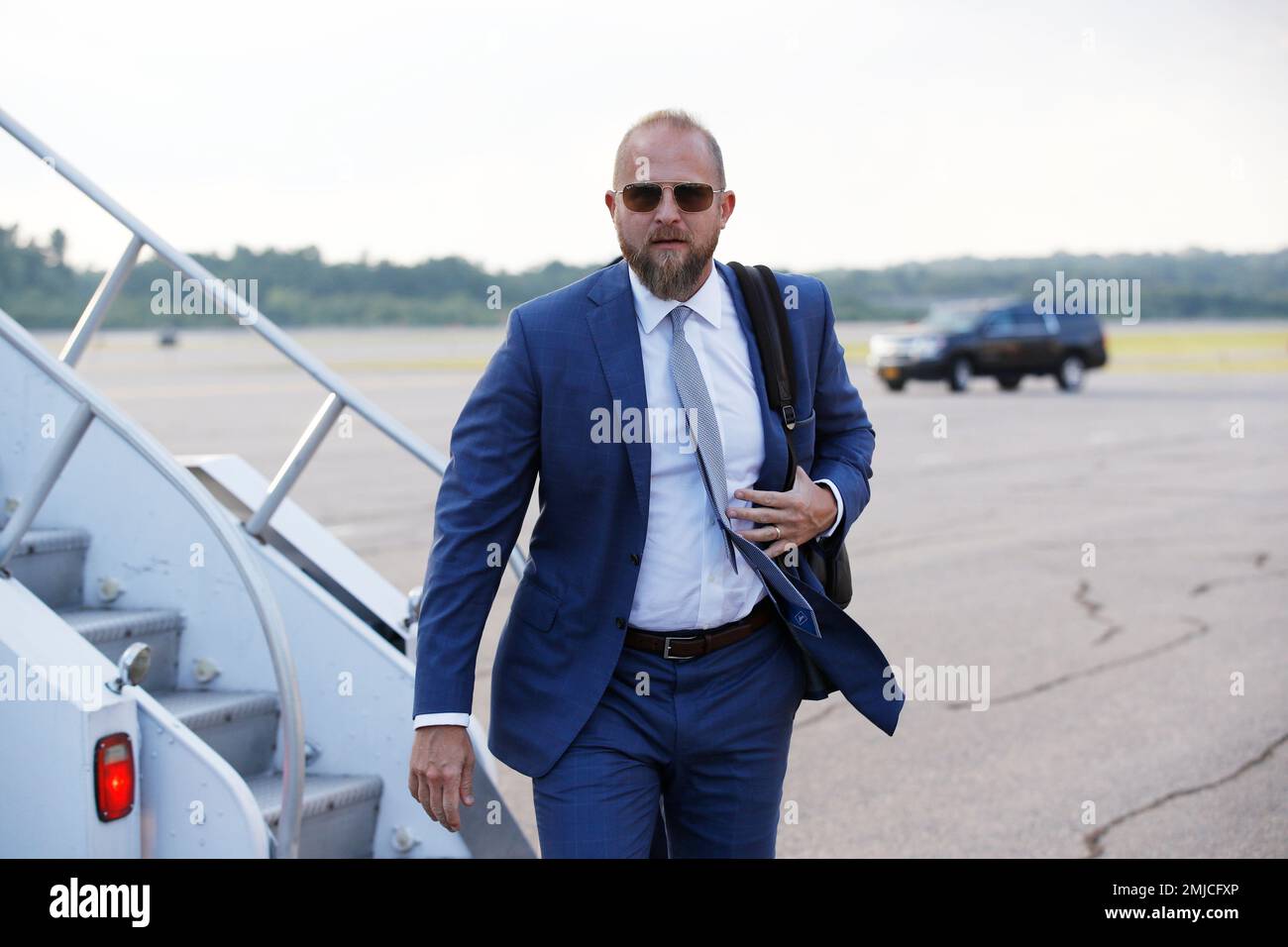 President Donald Trump's Campaign Manager Brad Parscale, steps off Air