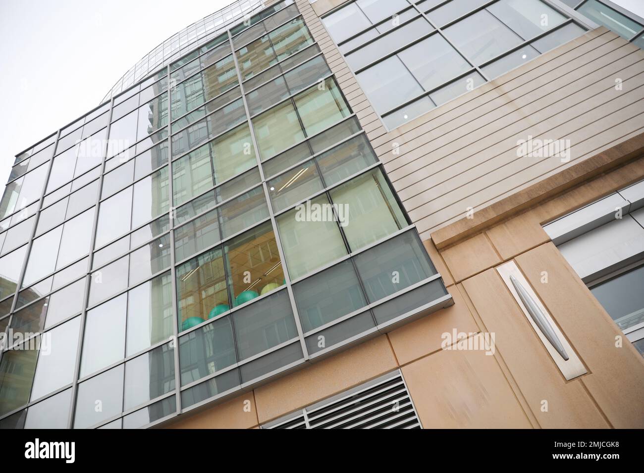 city buildings bricks and glasses Stock Photo