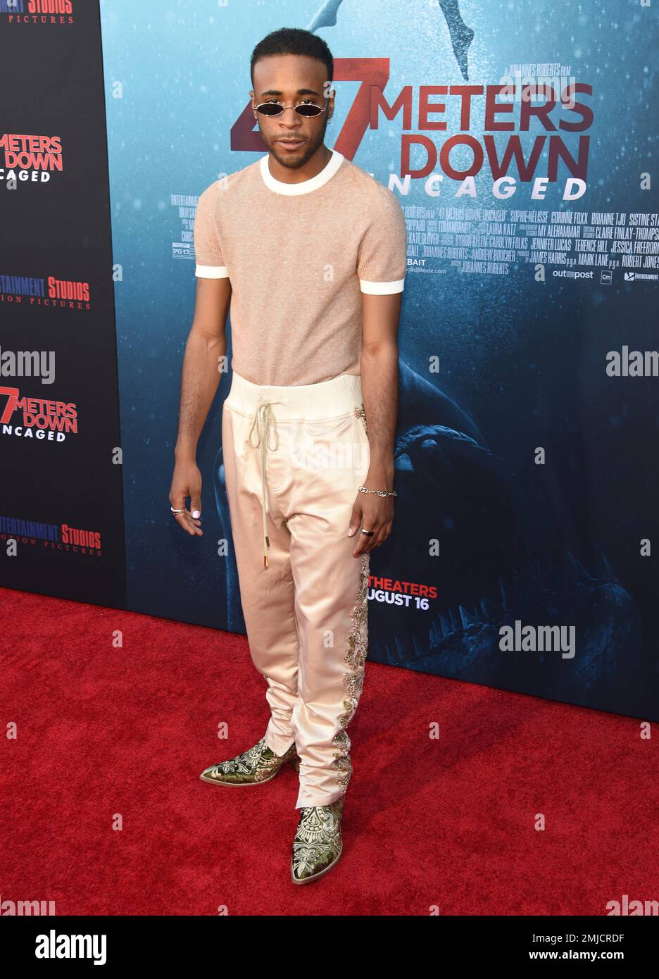 Khylin Rhambo arrives at the Los Angeles premiere of 