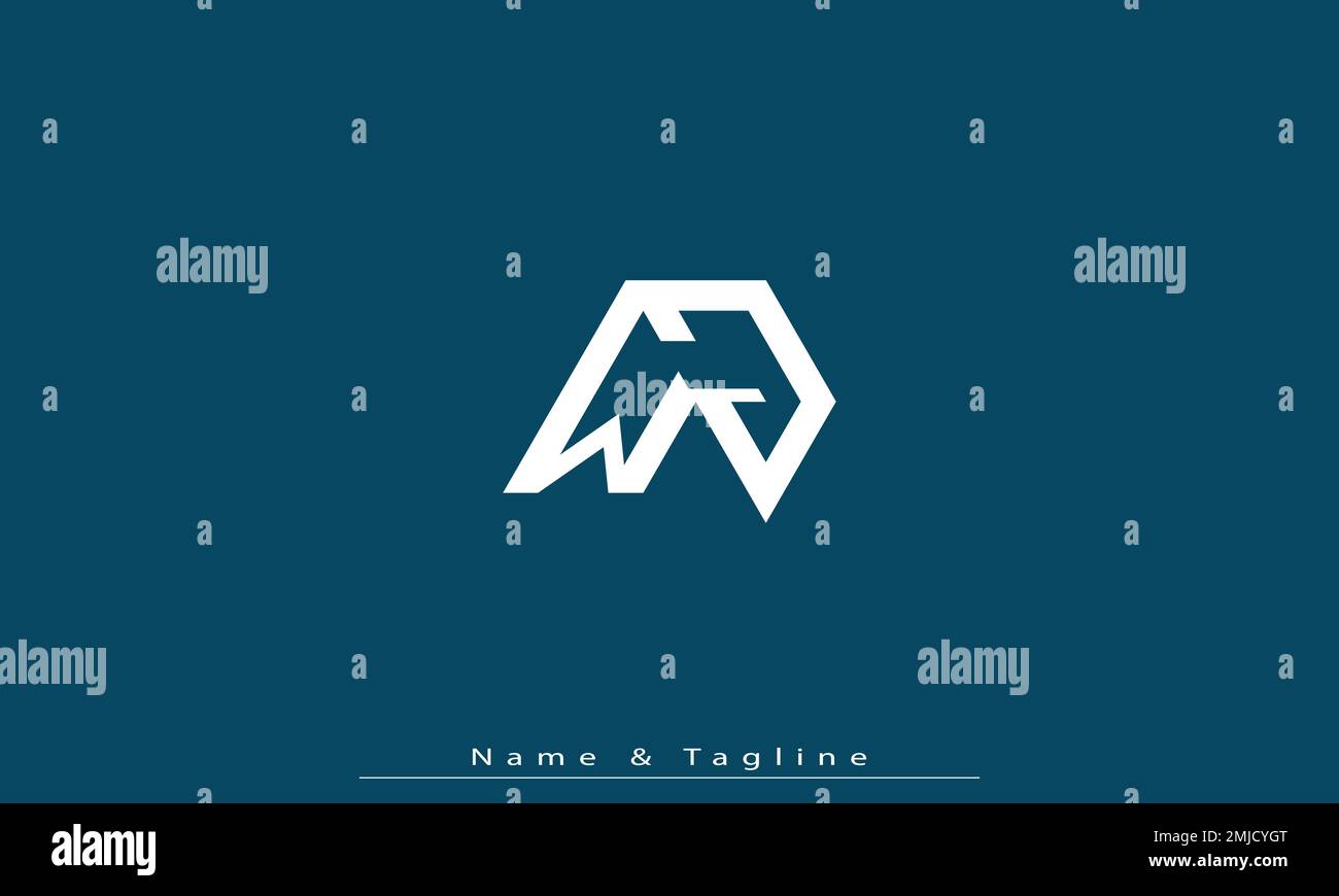 Alphabet letters Initials Monogram logo WJ , JW Stock Vector