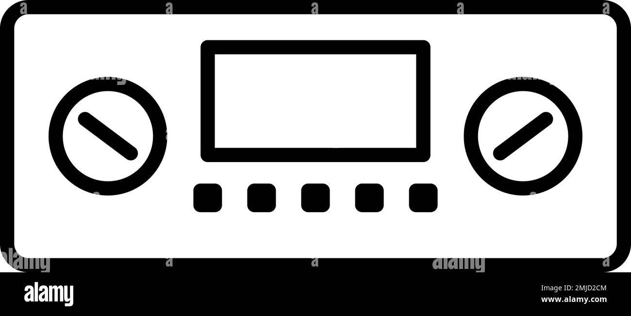 Climate, control, temperature vector icon on transparent background. Outline Climate, control