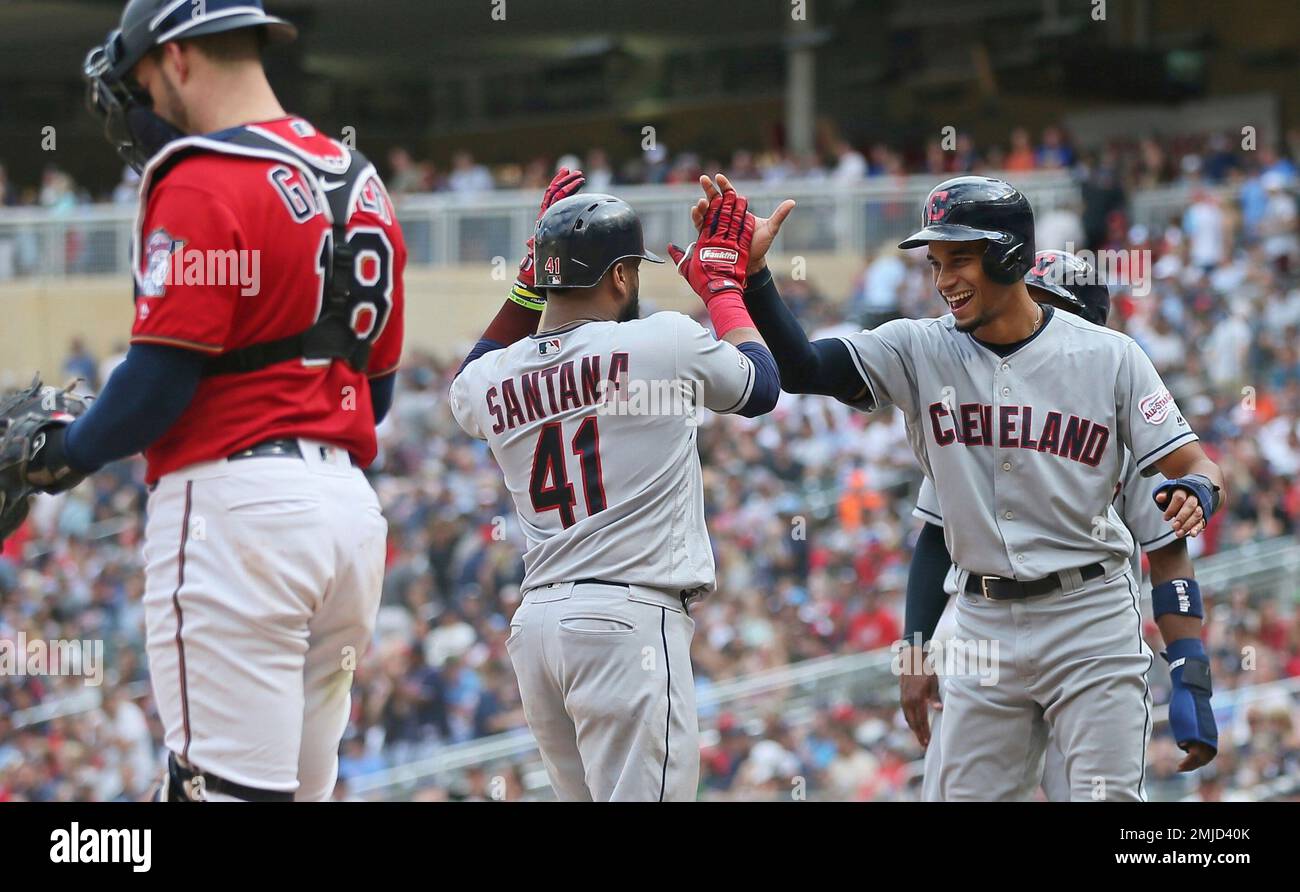 Minnesota Twins' Nelson Cruz homers against the New York Yankees in a  baseball game Monday, July 22, 2019, in Minneapolis. (AP Photo/Jim Mone  Stock Photo - Alamy