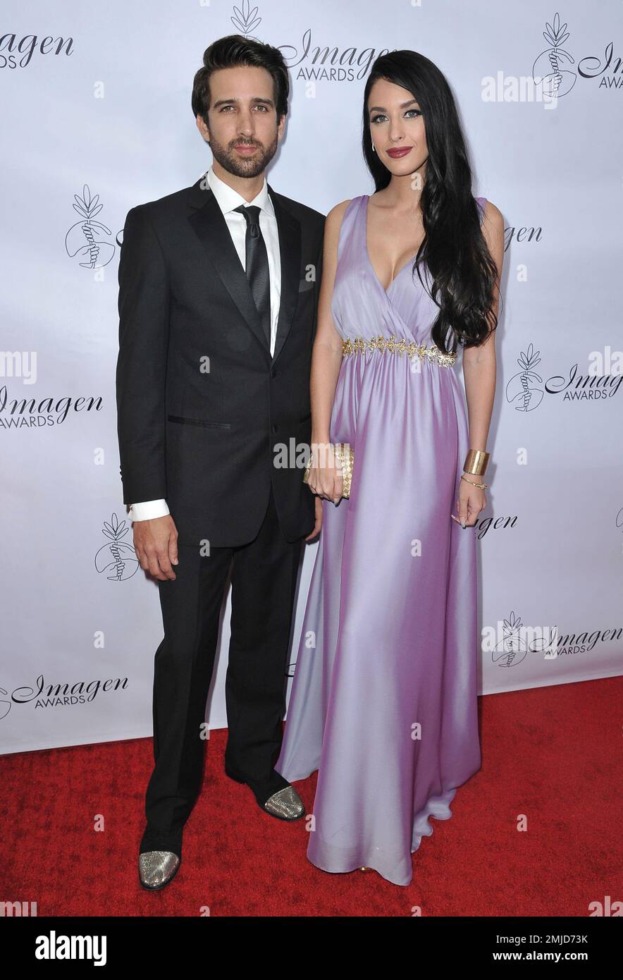 Elan Allende, left, and Jenny Allende arrive at the 34th annual Imagen ...