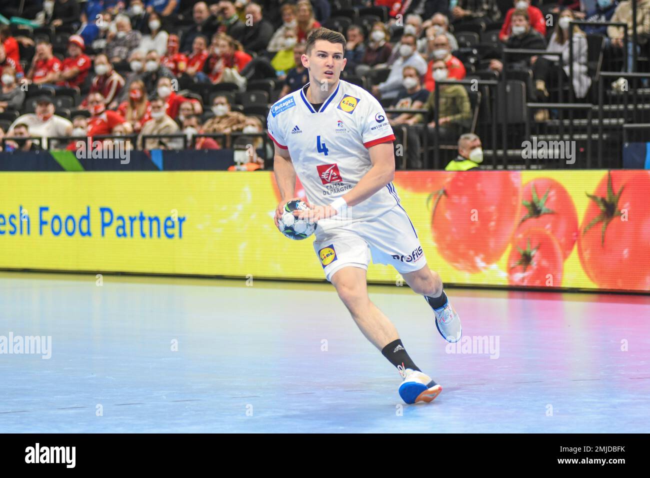 Aymeric Minne (France). EHF Euro 2022. Main Round. Stock Photo