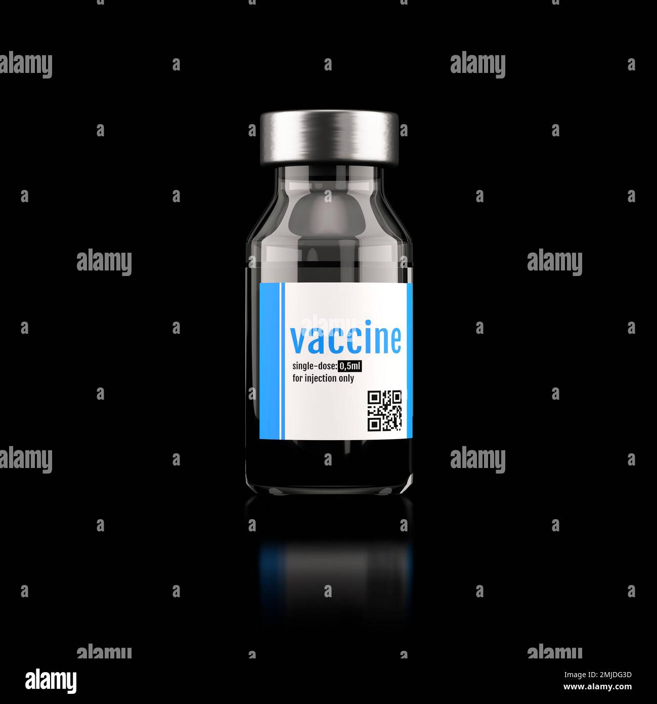 Vaccine, conceptual illustration Stock Photo