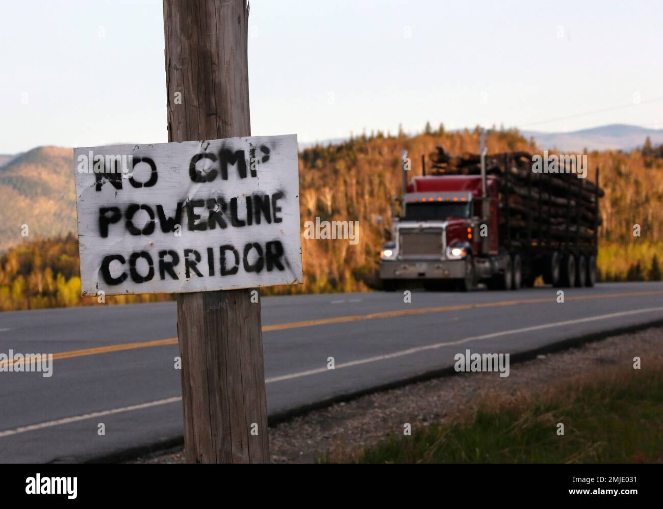 In this Tuesday, May 28, 2019 photo a homemade sign is posted on a