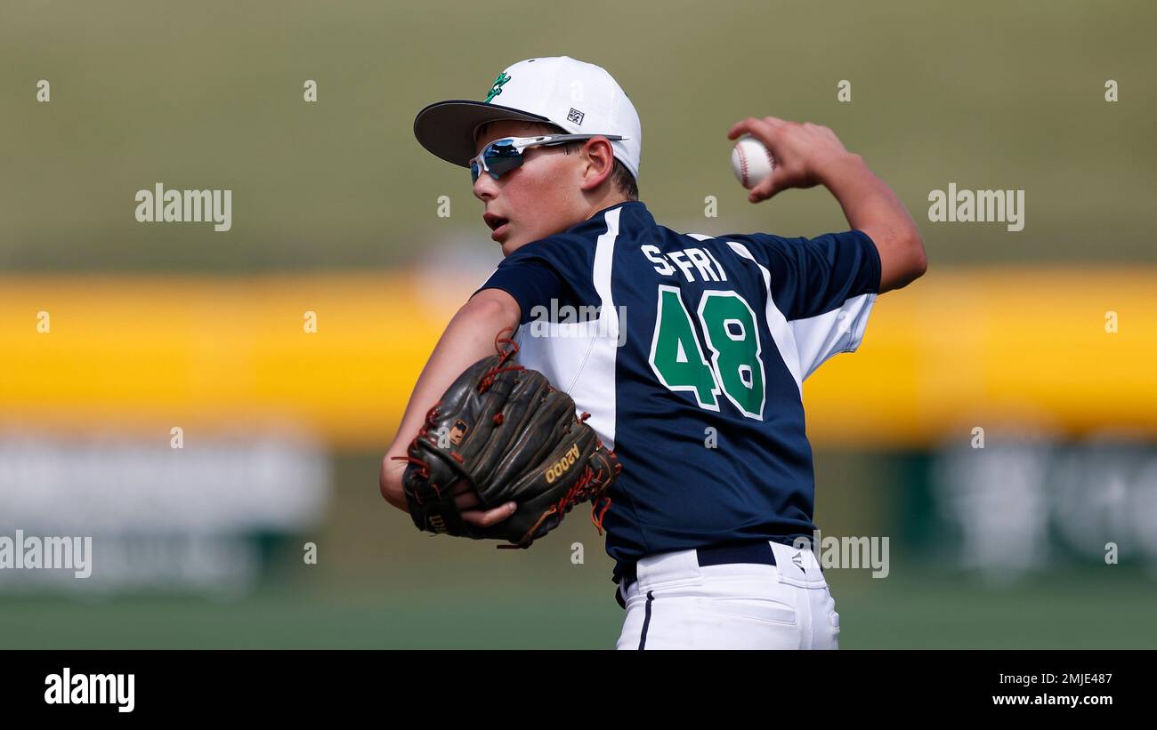 South Carolina's Dawson Siffri 48 throws during a Little League