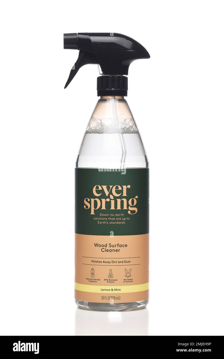 IRVINE, CALIFORNIA 27 JAN 2023 A plastic spray bottle of Ever Spring