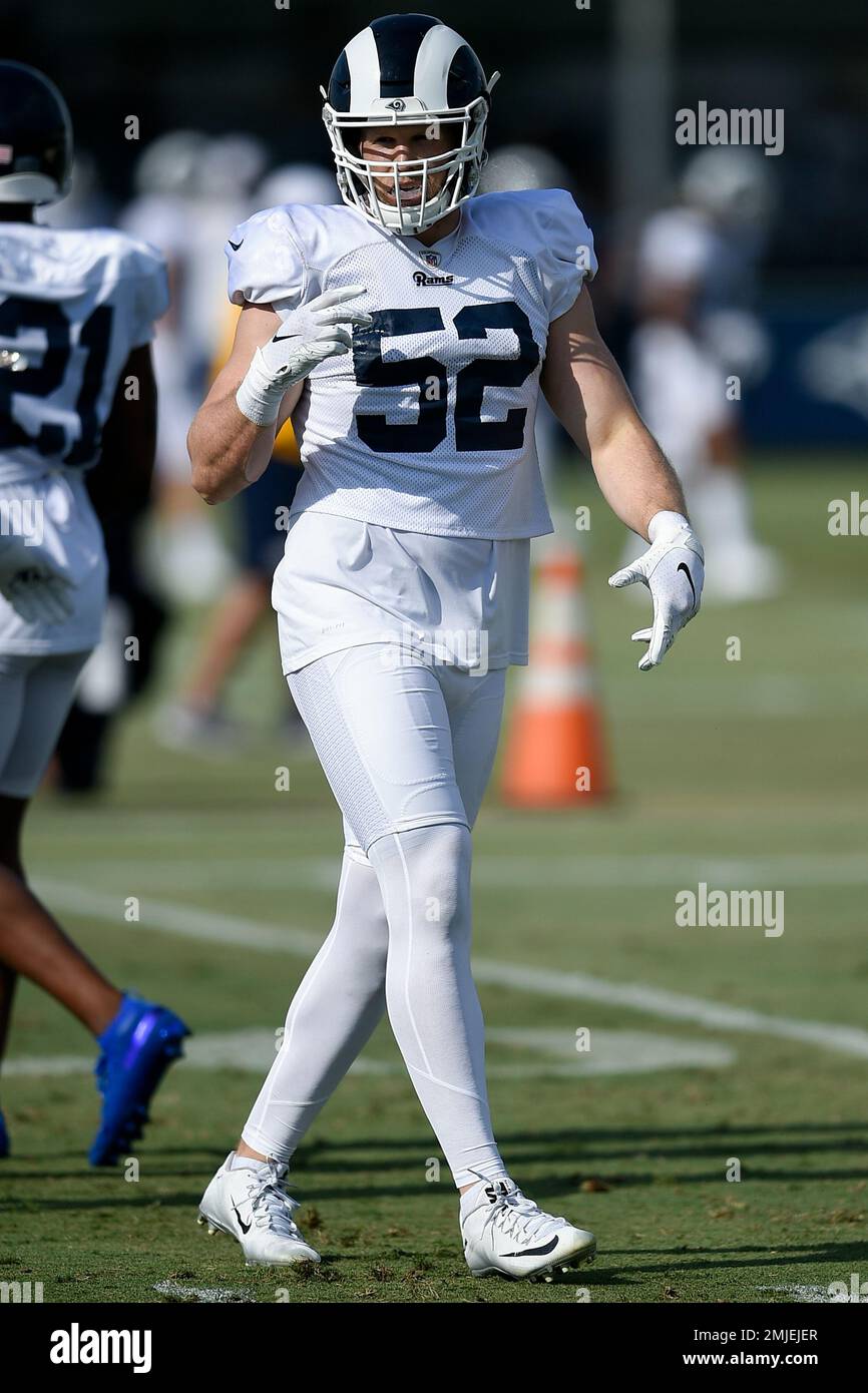 Los Angeles Rams linebacker Clay Matthews during an NFL football training  camp in Irvine, Calif., Tuesday, July 30, 2019. (AP Photo/Kelvin Kuo Stock  Photo - Alamy