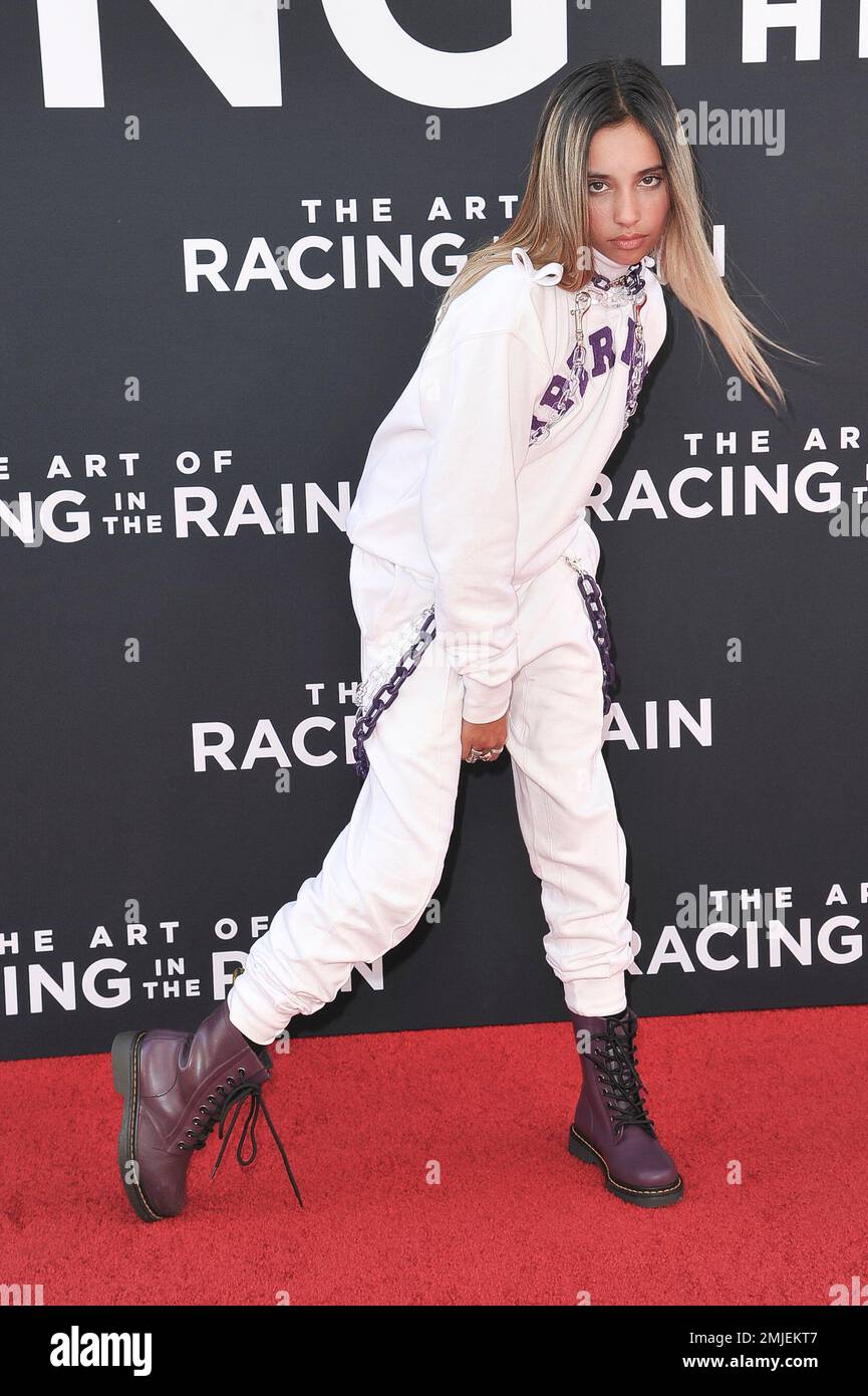 Kylie Cantrall attends the LA premiere of "The Art of Racing in the
