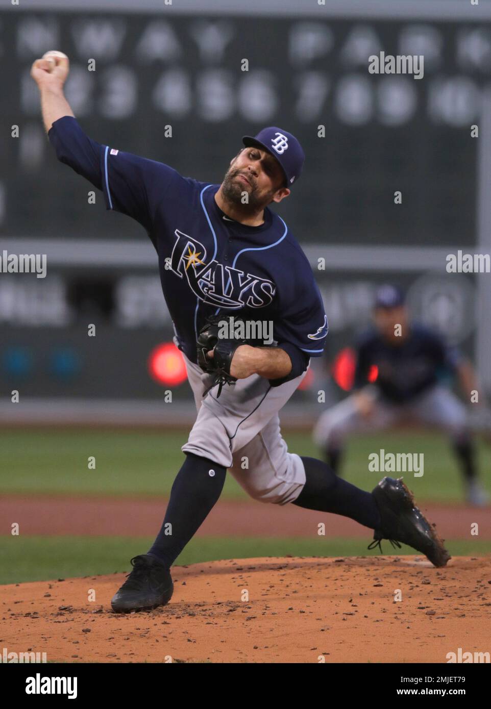 Tampa Bay Rays pitcher Andrew Kittredge during the first inning of a