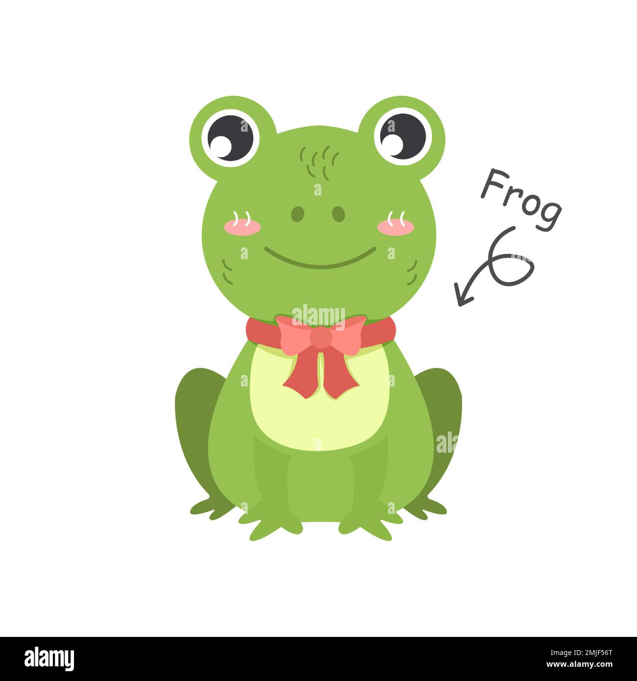 Frog cartoon characters with clothes . Vector . Stock Vector