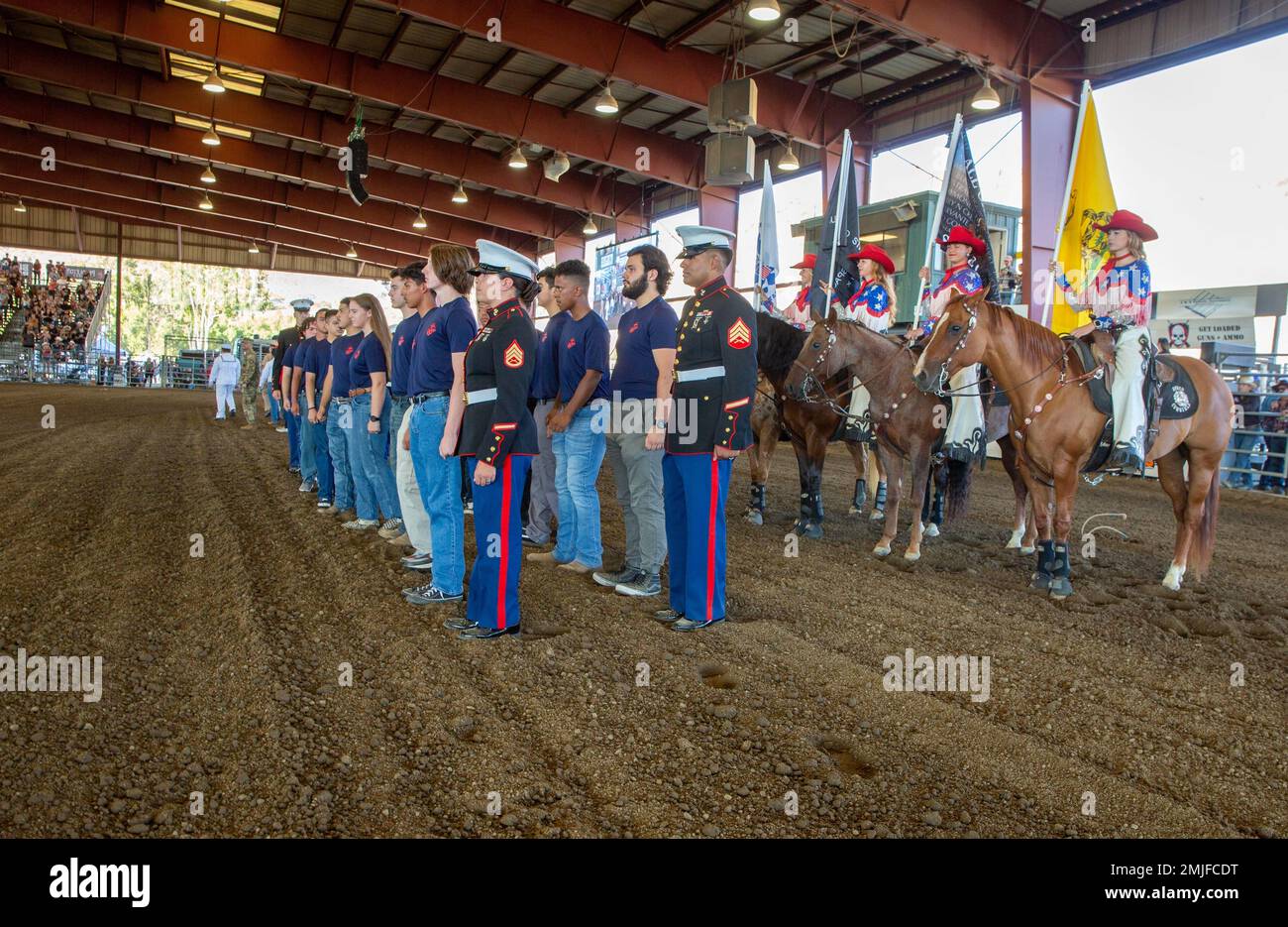 Future Marines in the delayed entry program with Recruiting Sub Station