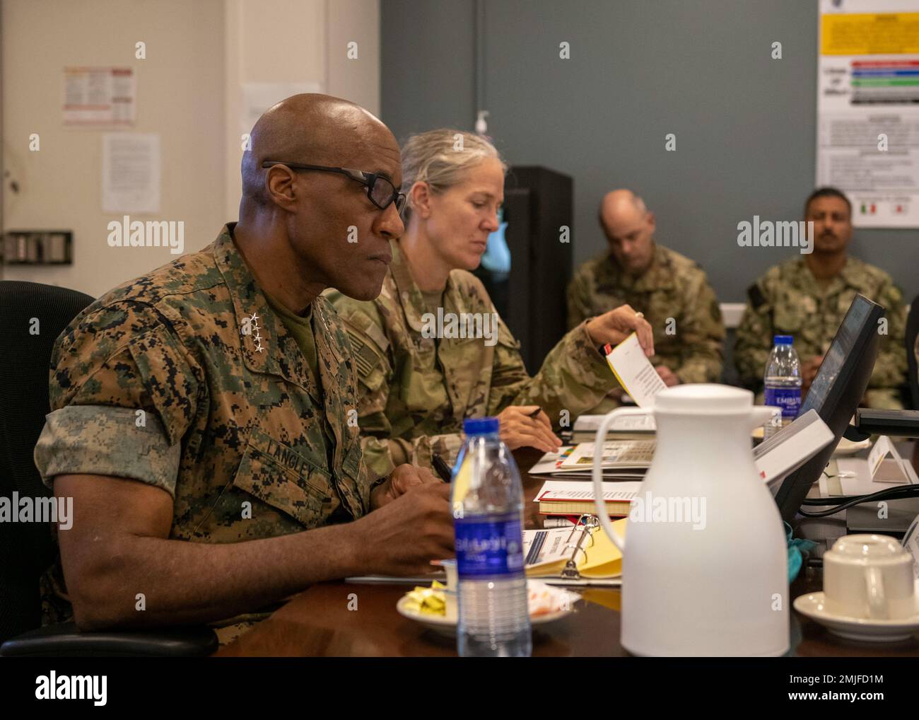 U.S. Marine Corps Gen. Michael Langley, commander, U.S. Africa Command ...