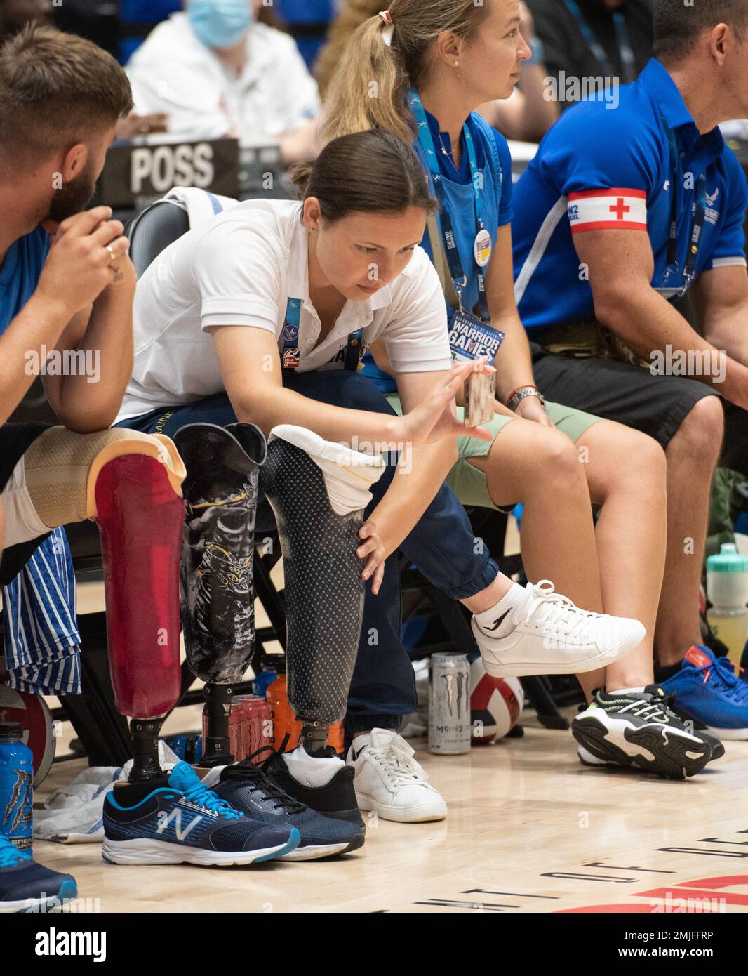 ORLANDO, Fla. (Aug. 28, 2022) A member of the Ukrainian team uses a