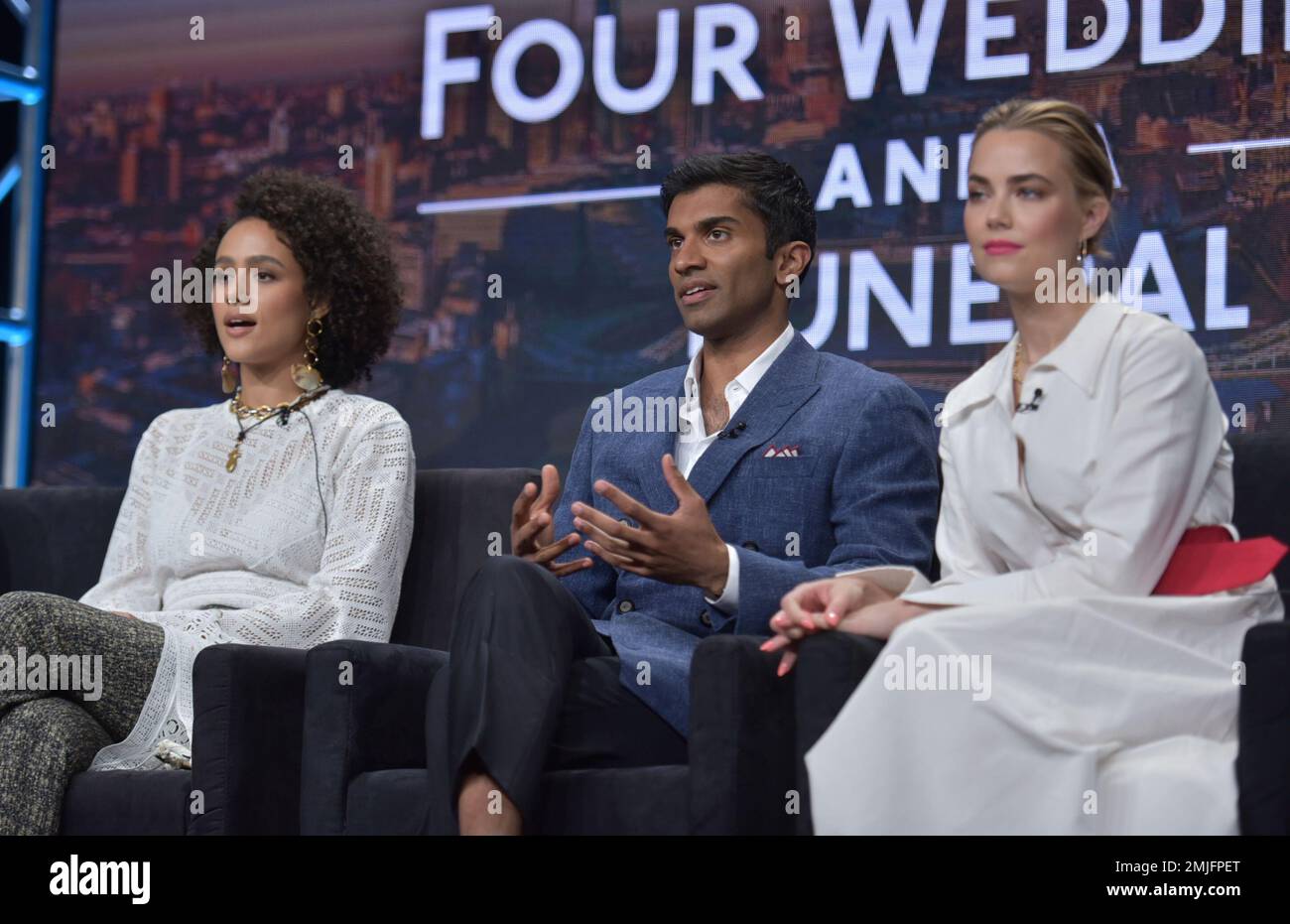 Nathalie Emmanuel, from left, Nikesh Patel and Rebecca Rittenhouse(02)