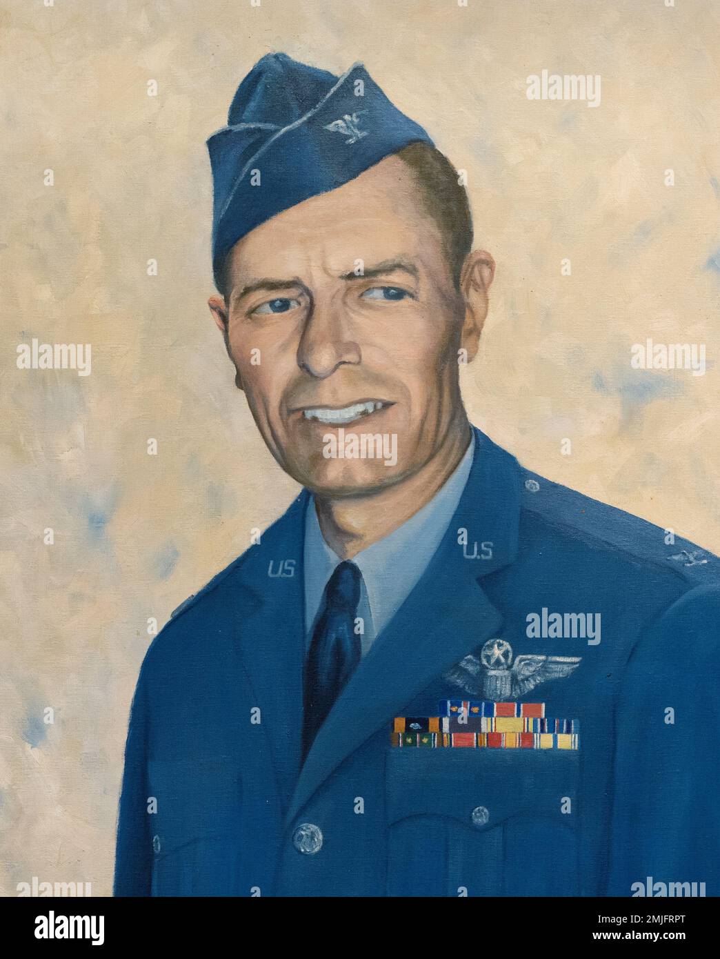 A painting of Col. Einar Axel Malmstrom painted by B. Peters. Aug. 29