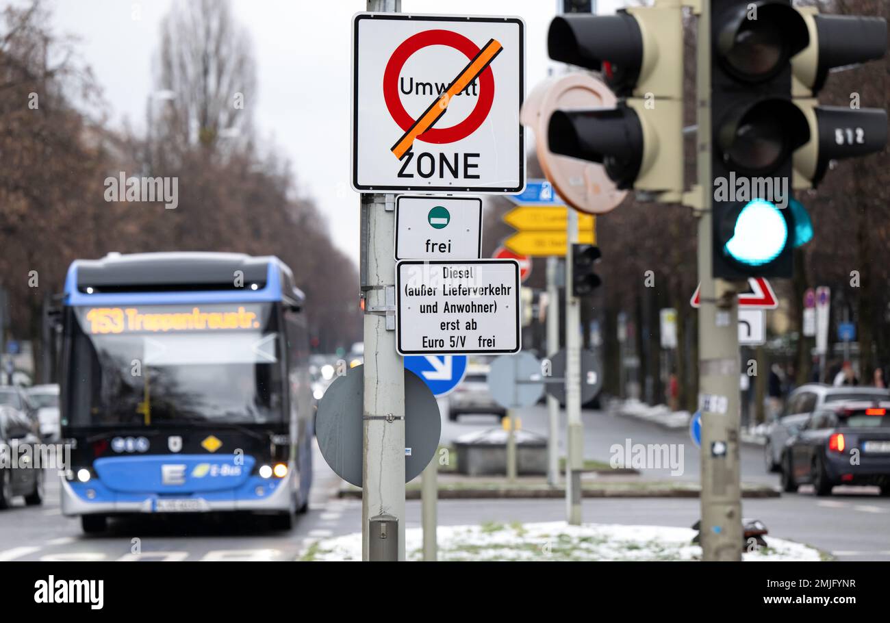 Munich, Germany. 27th Jan, 2023. A sign with the inscription