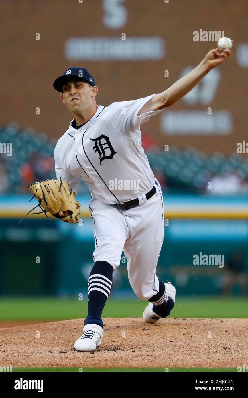 Detroit Tigers pitcher Matthew Boyd throws against the Philadelphia