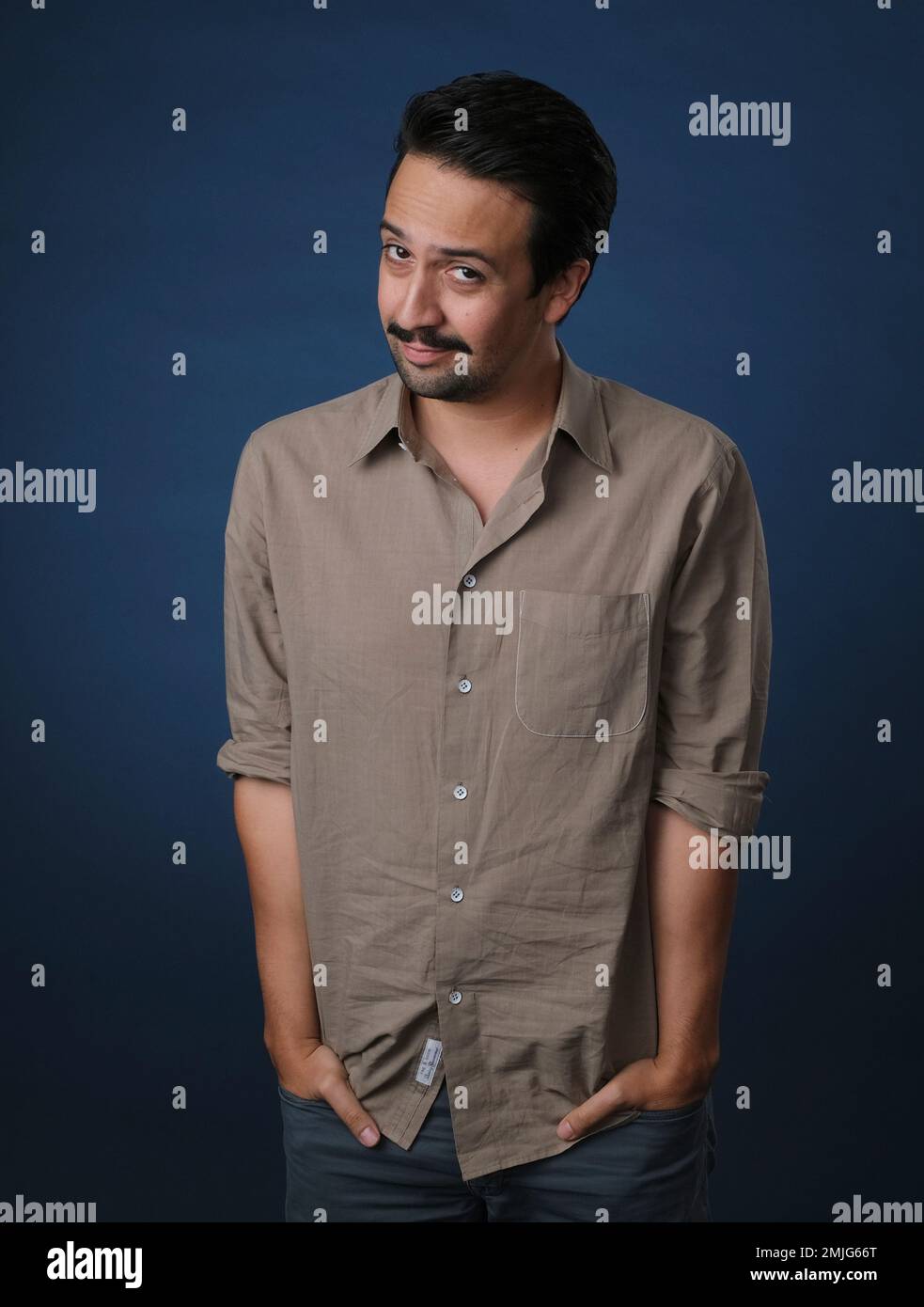 Lin-Manuel Miranda, a cast member in the upcoming HBO series "His Dark