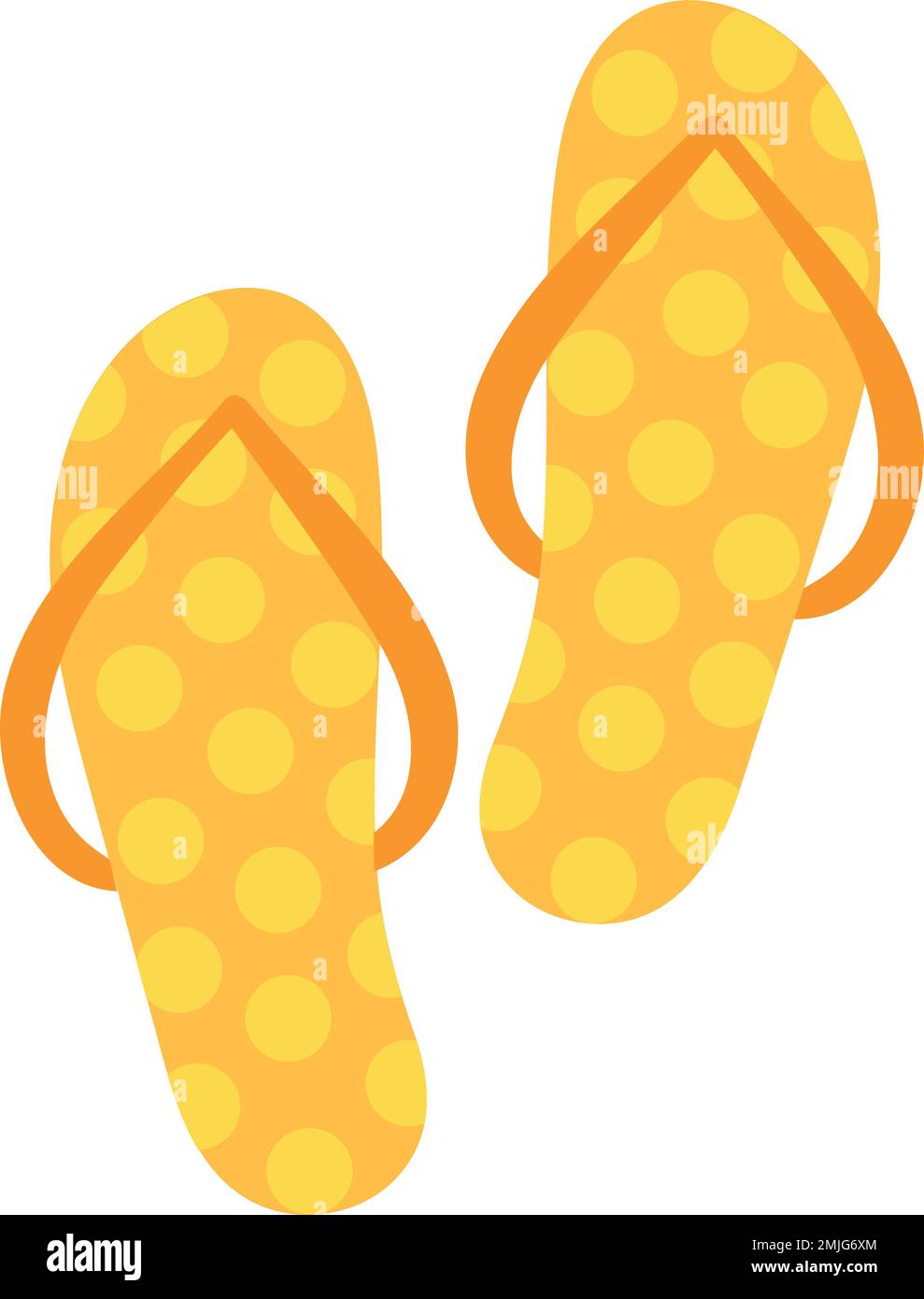 Yellow flip flop Stock Vector Images - Alamy