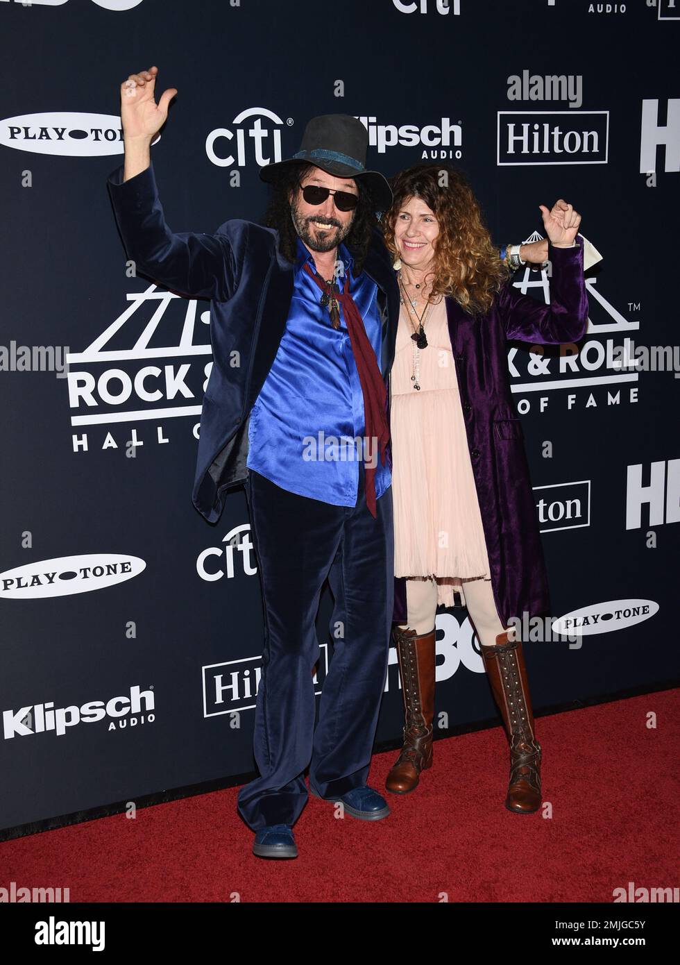 Musician Mike Campbell, left, and wife Marcie Campbell attend the 2019