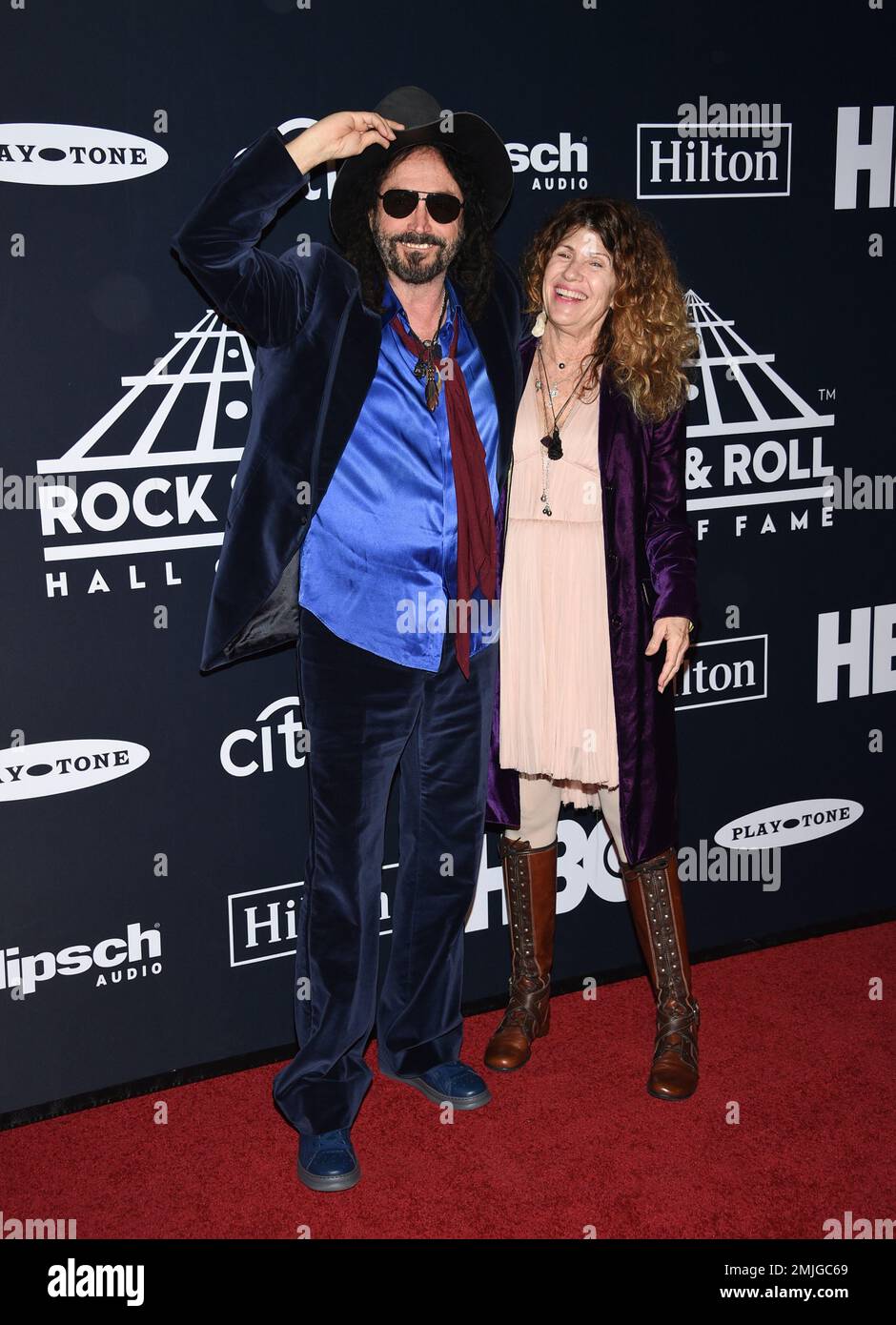 Musician Mike Campbell, left, and wife Marcie Campbell attend the 2019