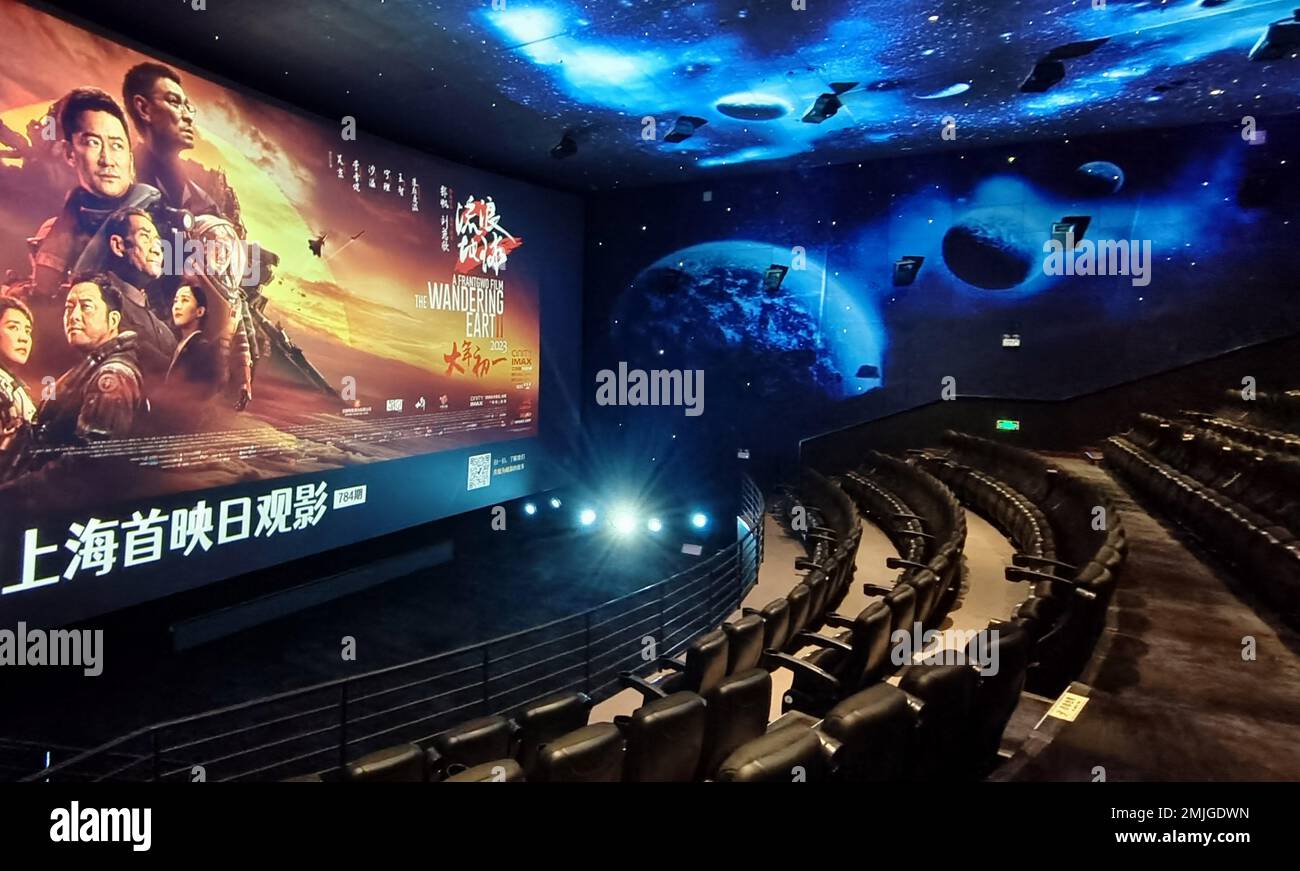 SHANGHAI, CHINA JANUARY 27, 2023 Fans watch The movie The Wandering