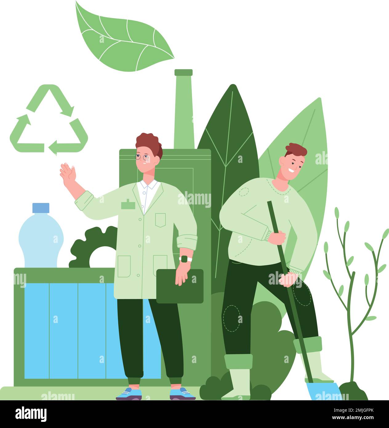 Volunteers saving People planting trees. Reduce air pollution. Green environment