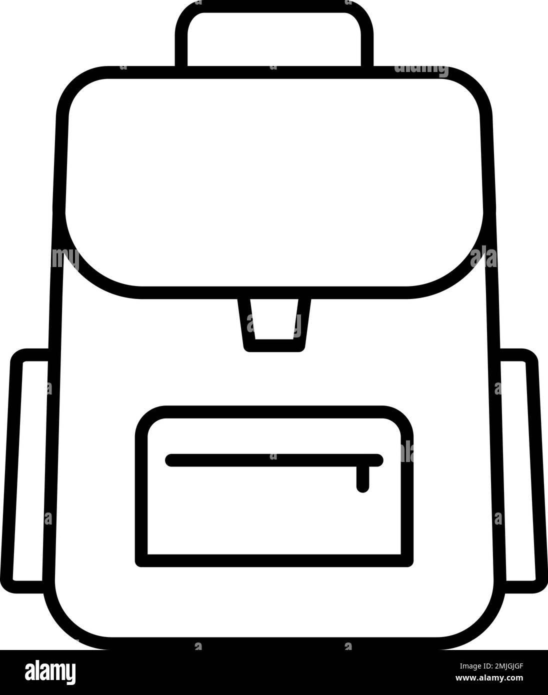 School bag equipment isolated icon Royalty Free Vector Image