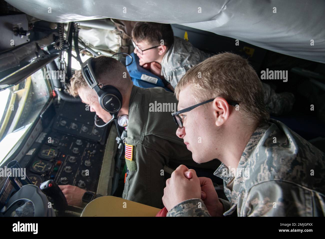 Airman 1st Class Martin Hekking, 350th Air Refueling Squadron boom