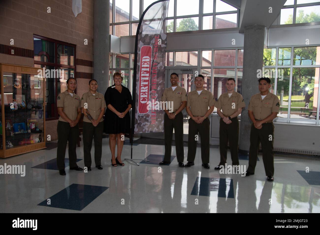 U.S. Marines from with Headquarters and Headquarters Squadron (H&HS