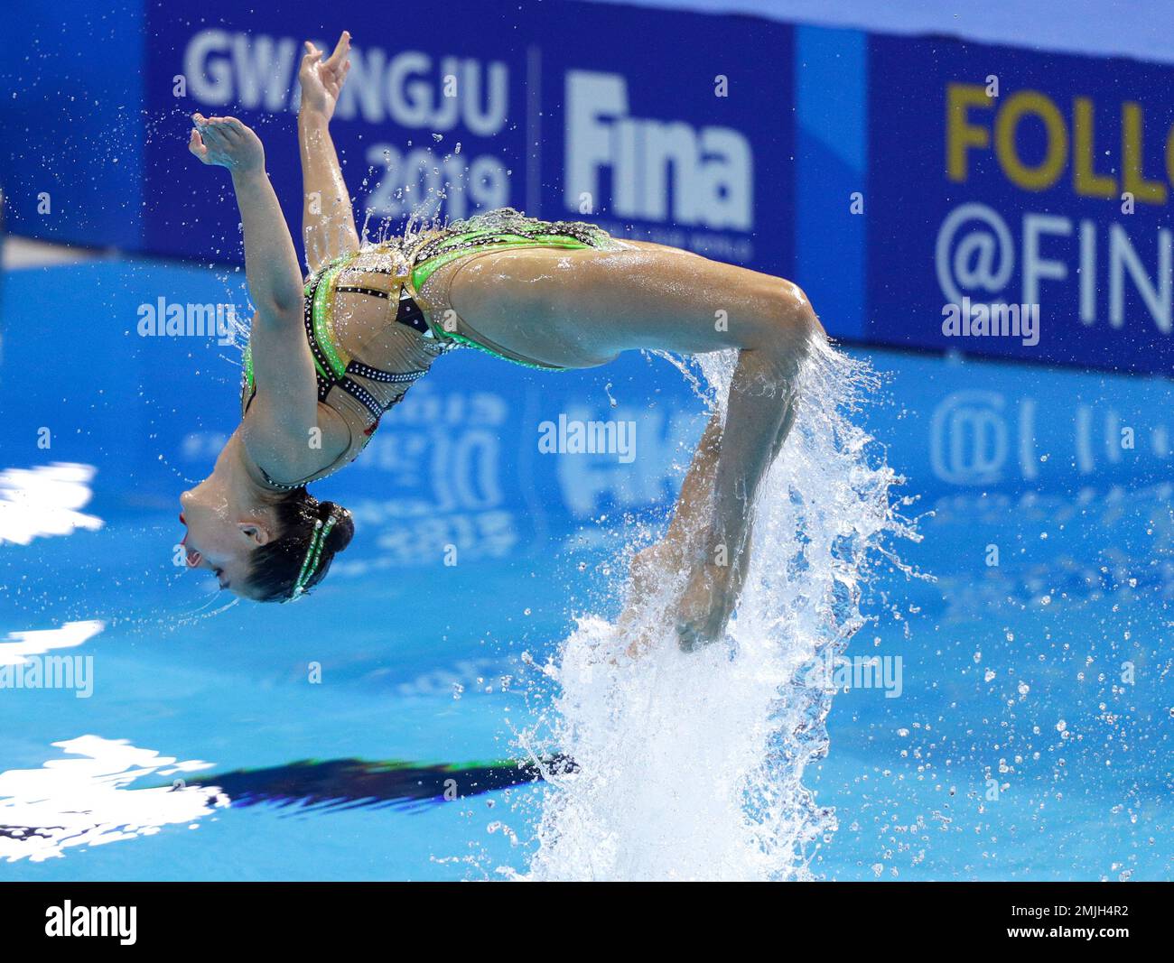France's Charlotte Tremble and Laura Tremble perform their routine in