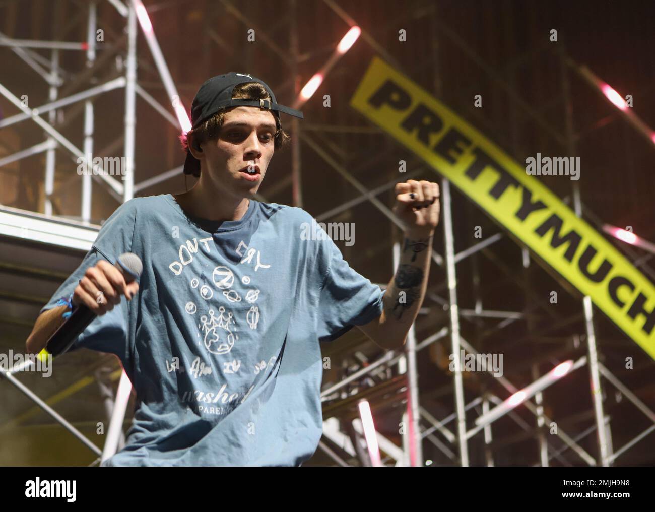 Austin Porter with PRETTYMUCH performs during the PRETTYMUCH: FOMO Tour at  the Tabernacle on Tuesday, July 16, 2019, in Atlanta. (Photo by Katie  Darby/Invision/AP Stock Photo - Alamy