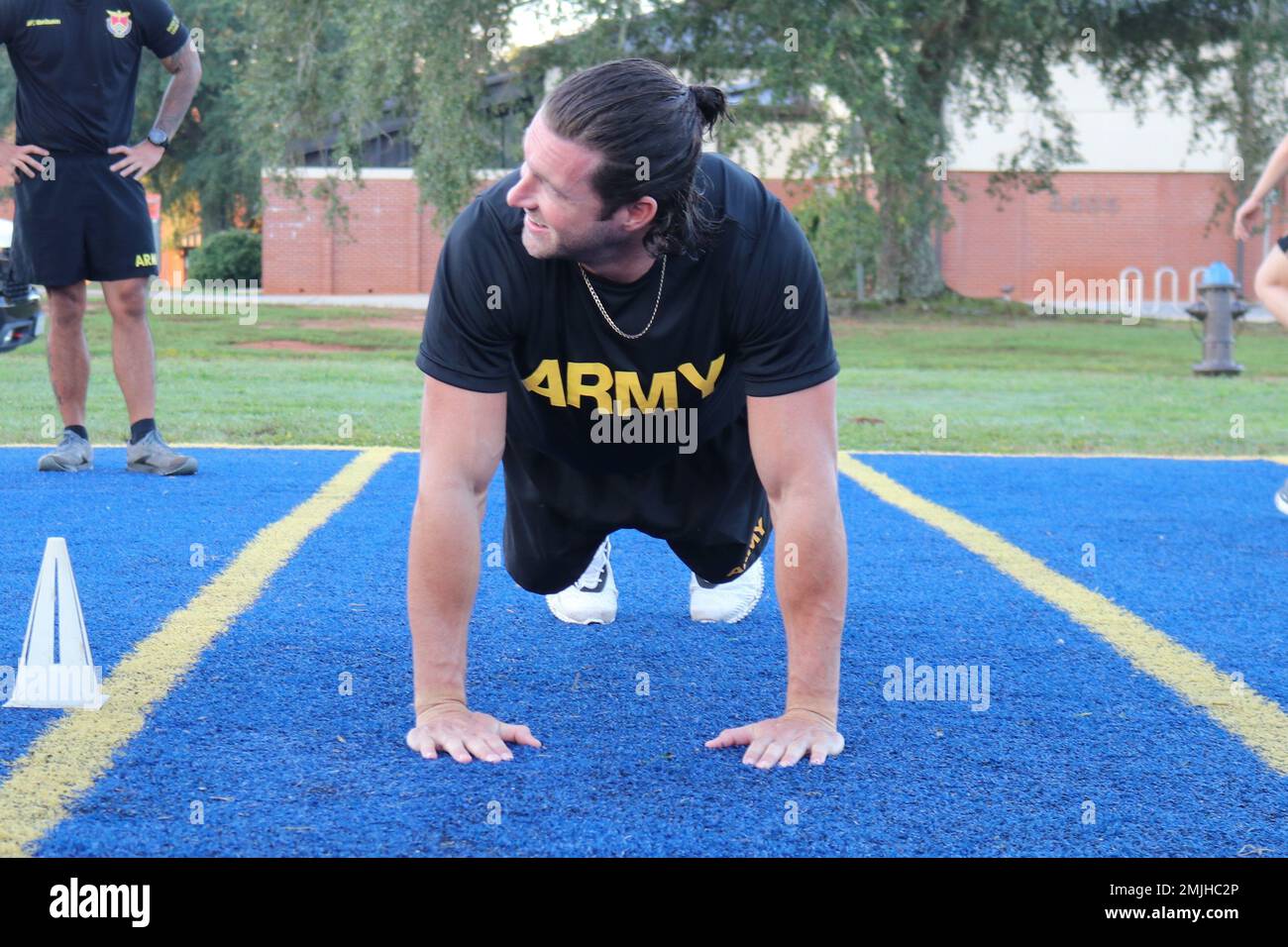 Riley Green joined Soldiers at the U.S. Army Aviation Center of ...