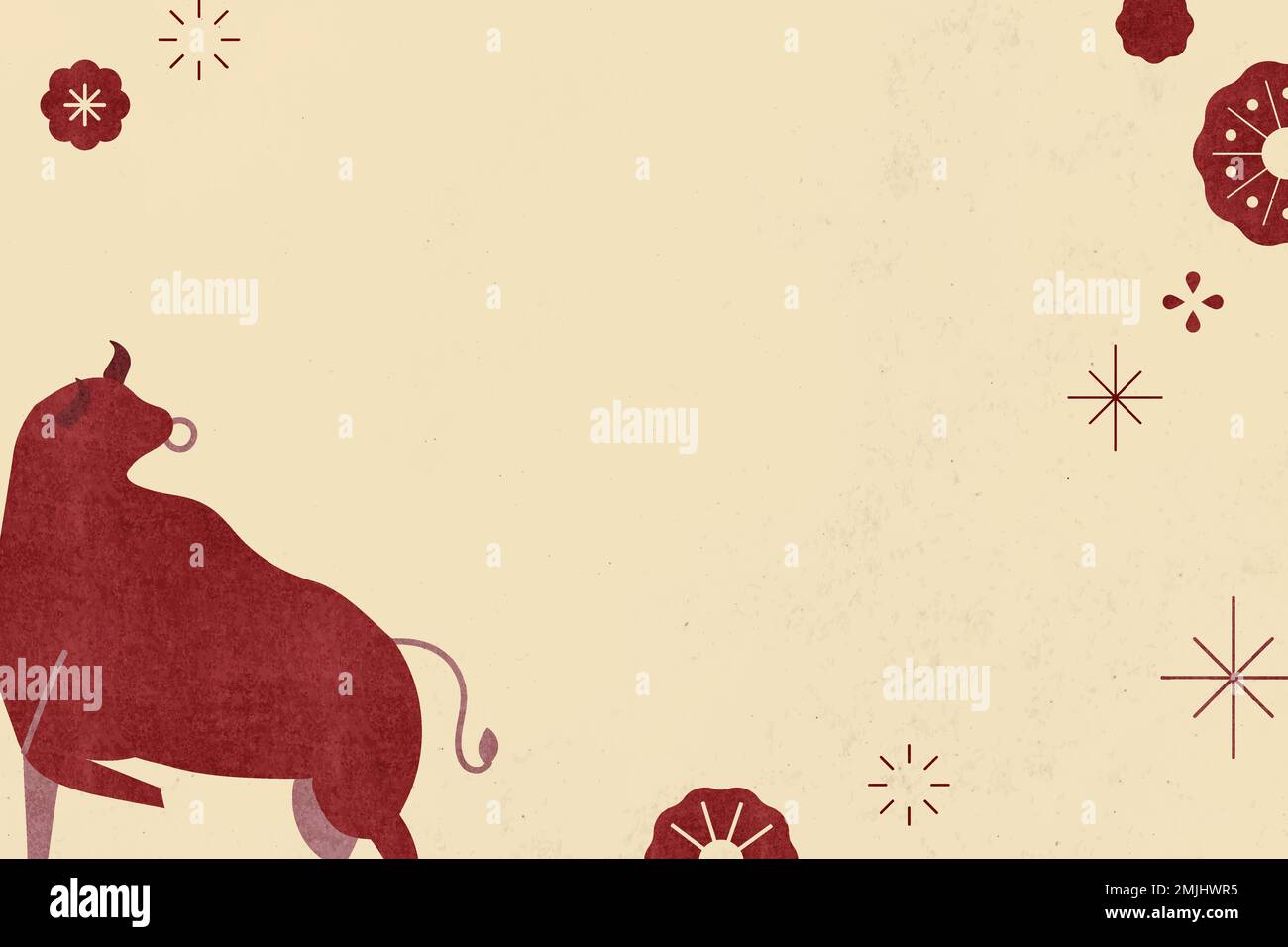 Lunar New Year vector yellow border pastel background Stock Vector