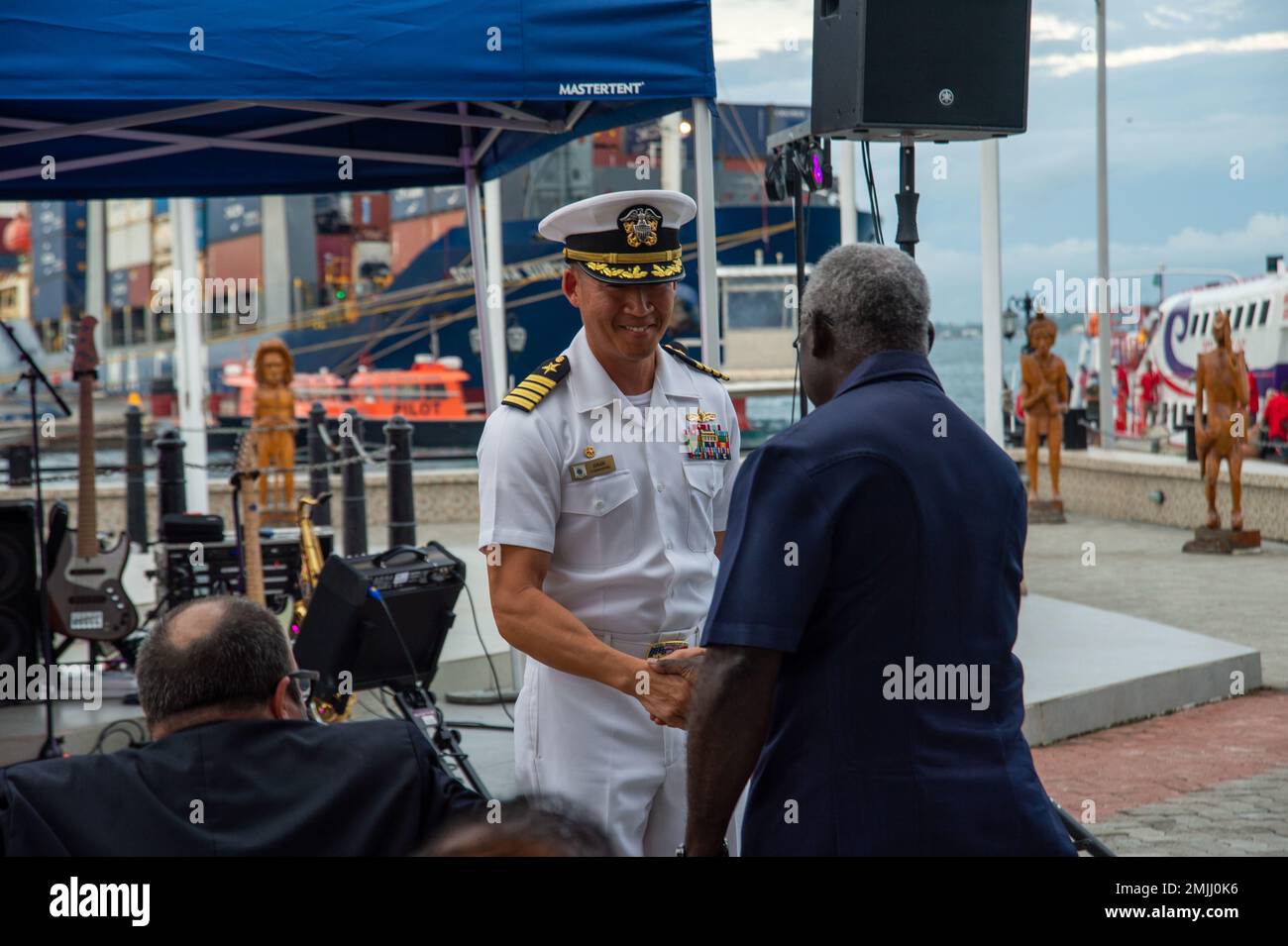 HONIARA, Solomon Islands (Aug. 30, 2022) — Capt. Hank Kim, mission ...