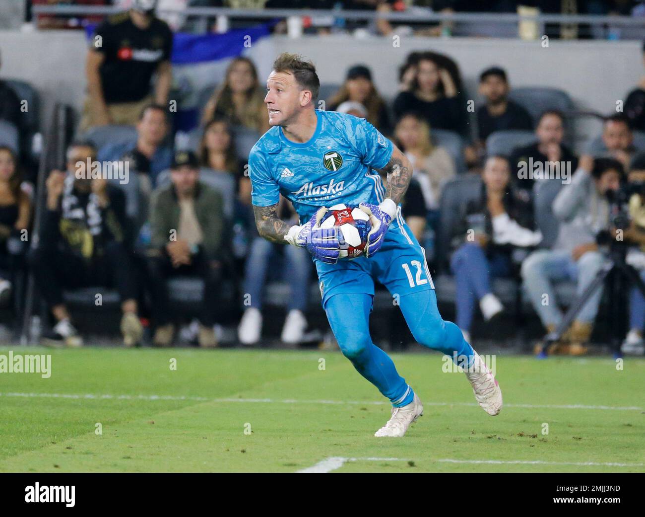 Portland Timbers goalkeeper Steve Clark (12) in actions during a U.S