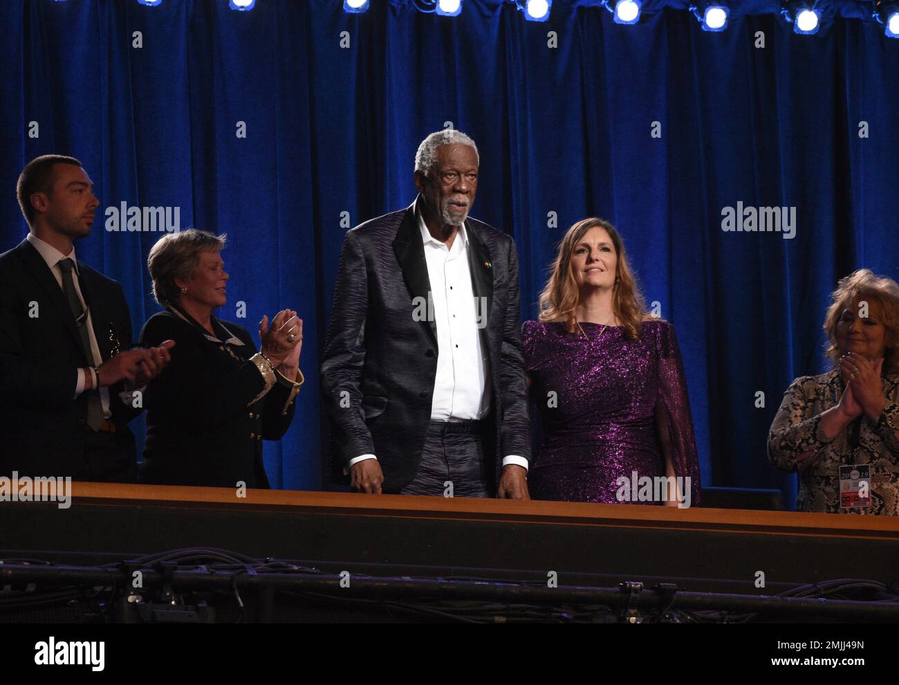 Bill Russell accepts the Arthur Ashe award for courage at the ESPY