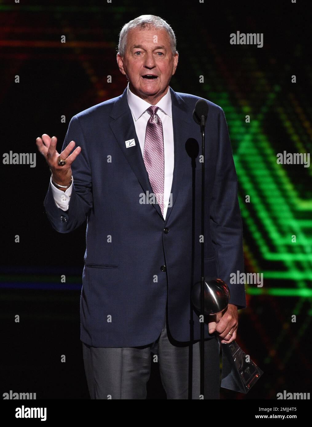 Jim Calhoun, men's basketball coach for the University of Saint Joseph ...