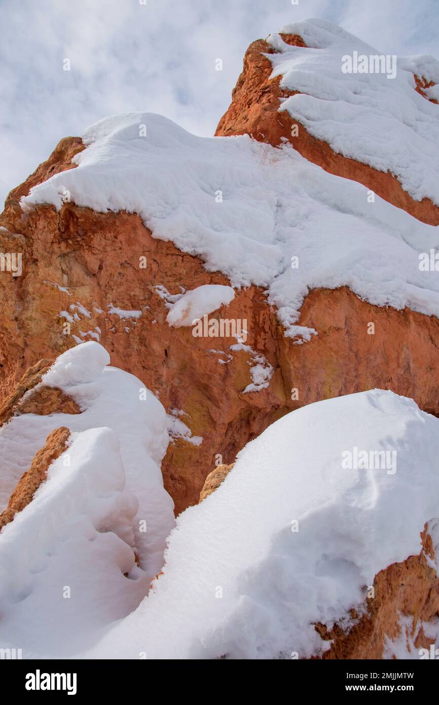 Utah's Bryce Canyon National Park is beautiful when covered with a