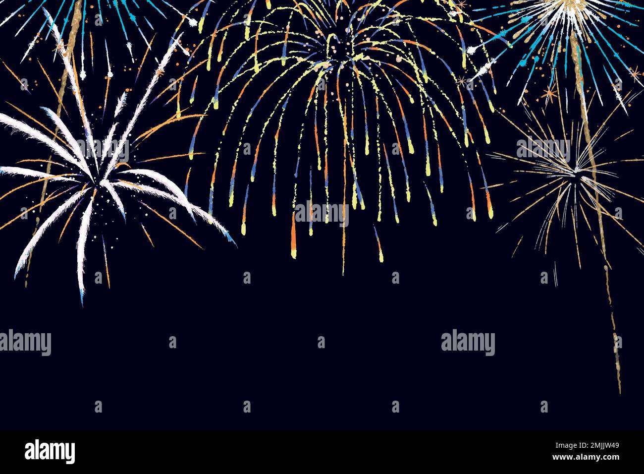 Colorful fireworks background vector in celebration theme Stock Vector