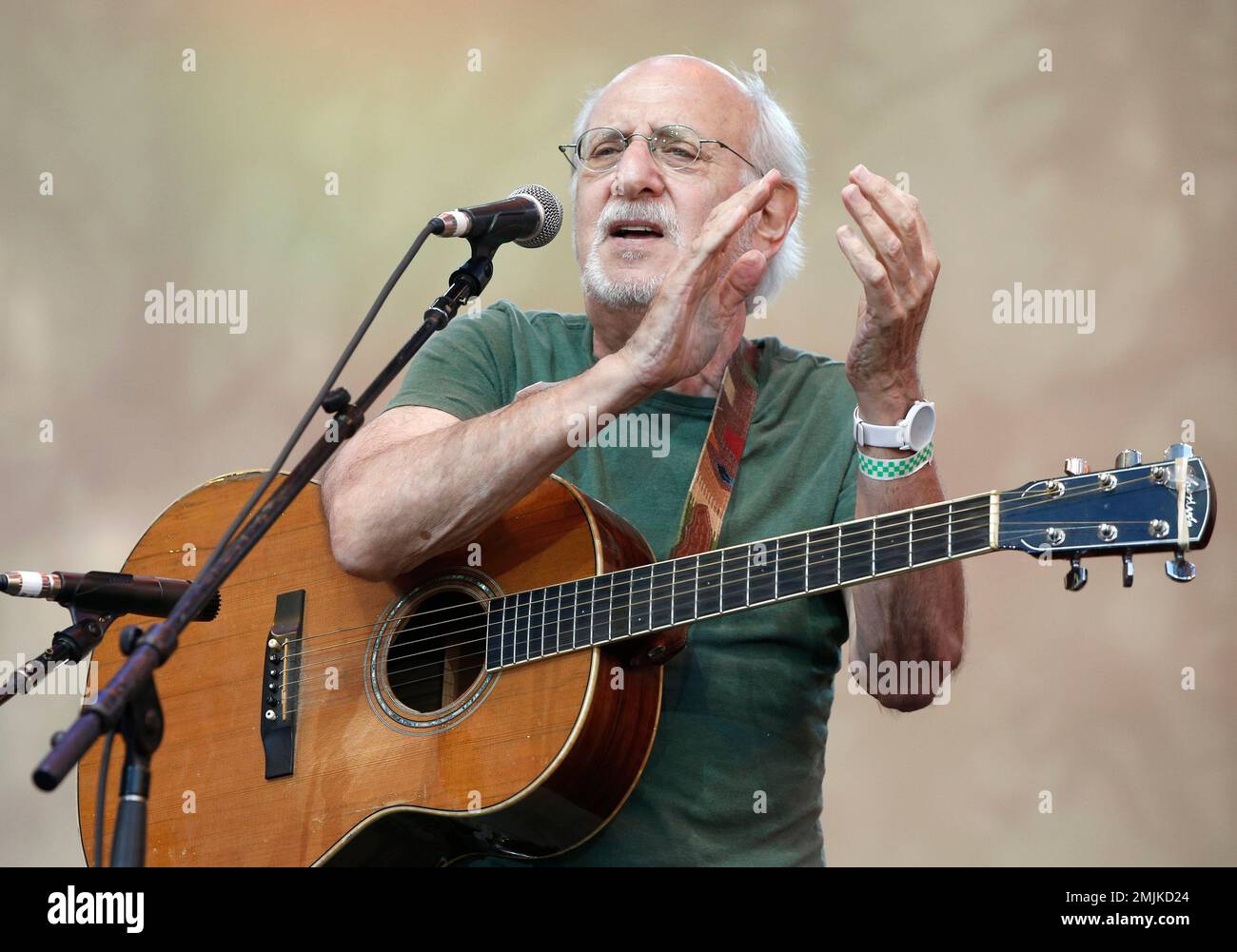 FILE - In this July 20, 2014, file photo, singer-songwriter Peter