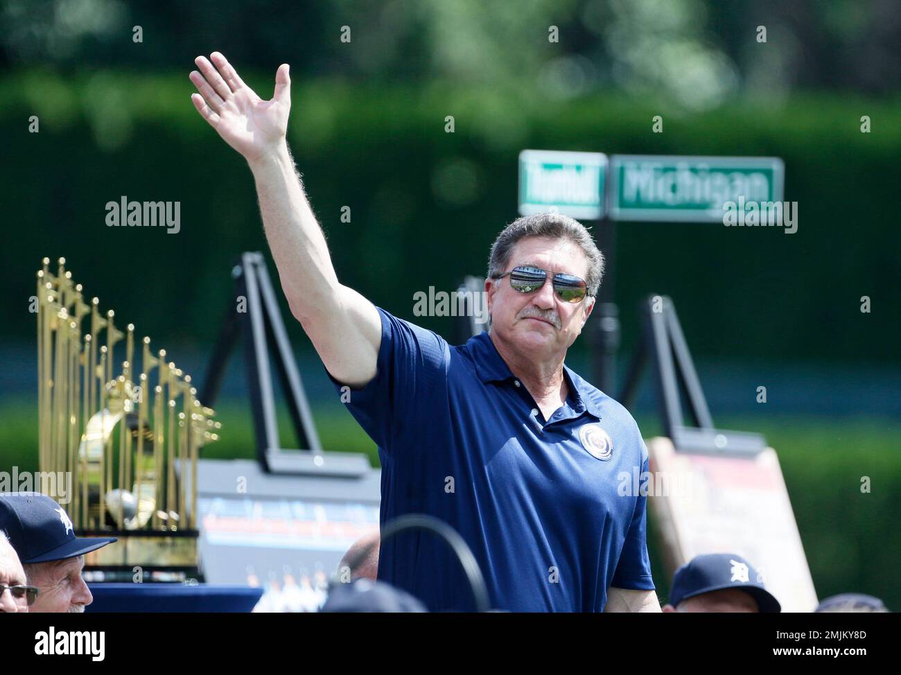 Former Detroit Tigers catcher Lance Parrish returns to throw ceremonial  first pitch, gets sentimental about Old English D 