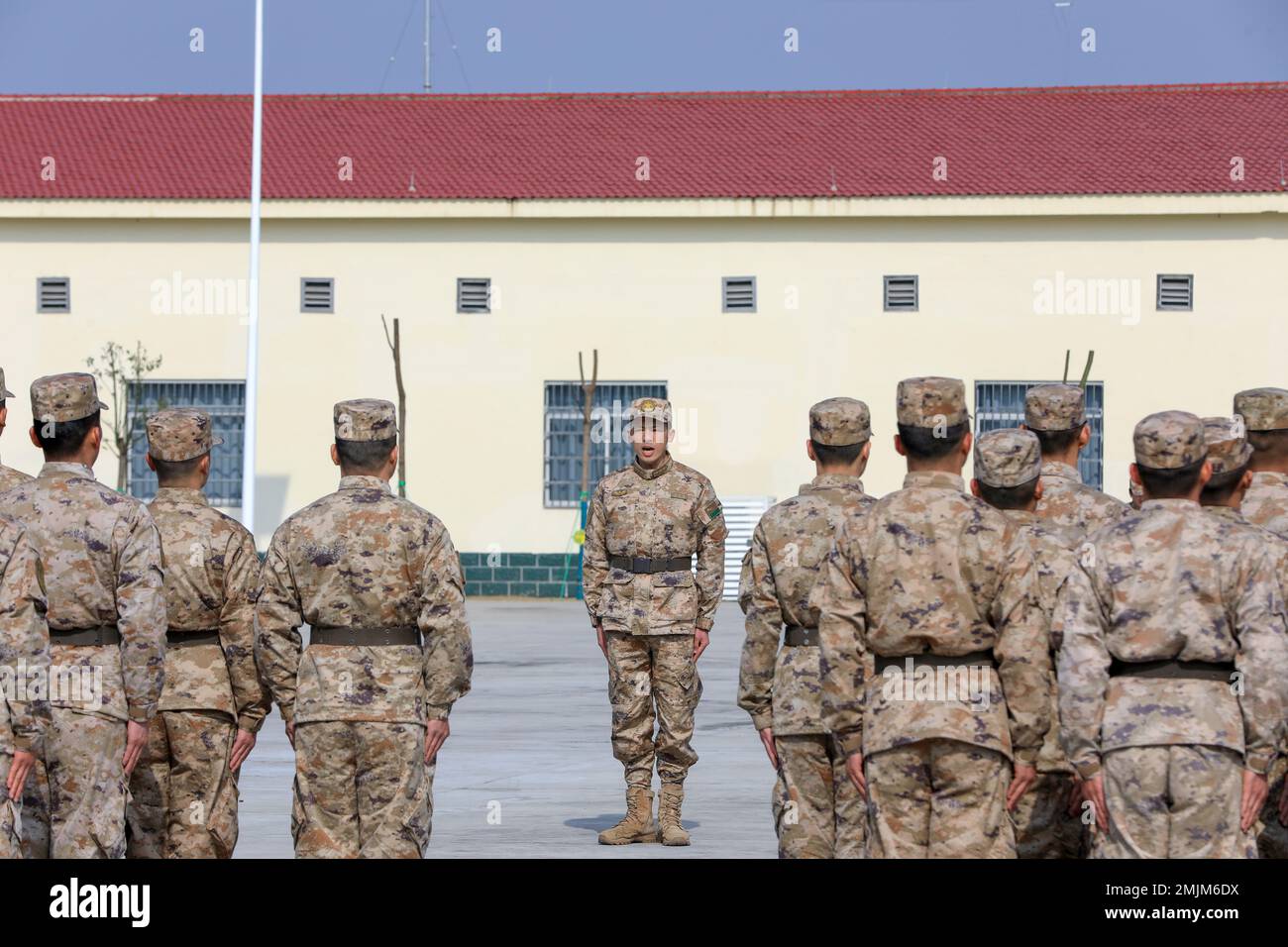 JIANGXI, CHINA JANUARY 26, 2023 A brigade of the 72nd Group Army