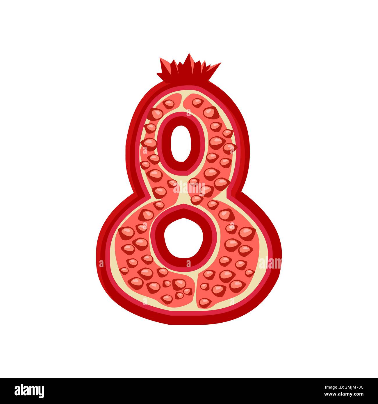 red number 8