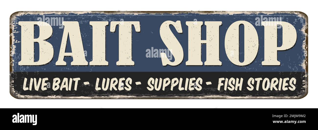 Bait shop sign hi-res stock photography and images - Alamy