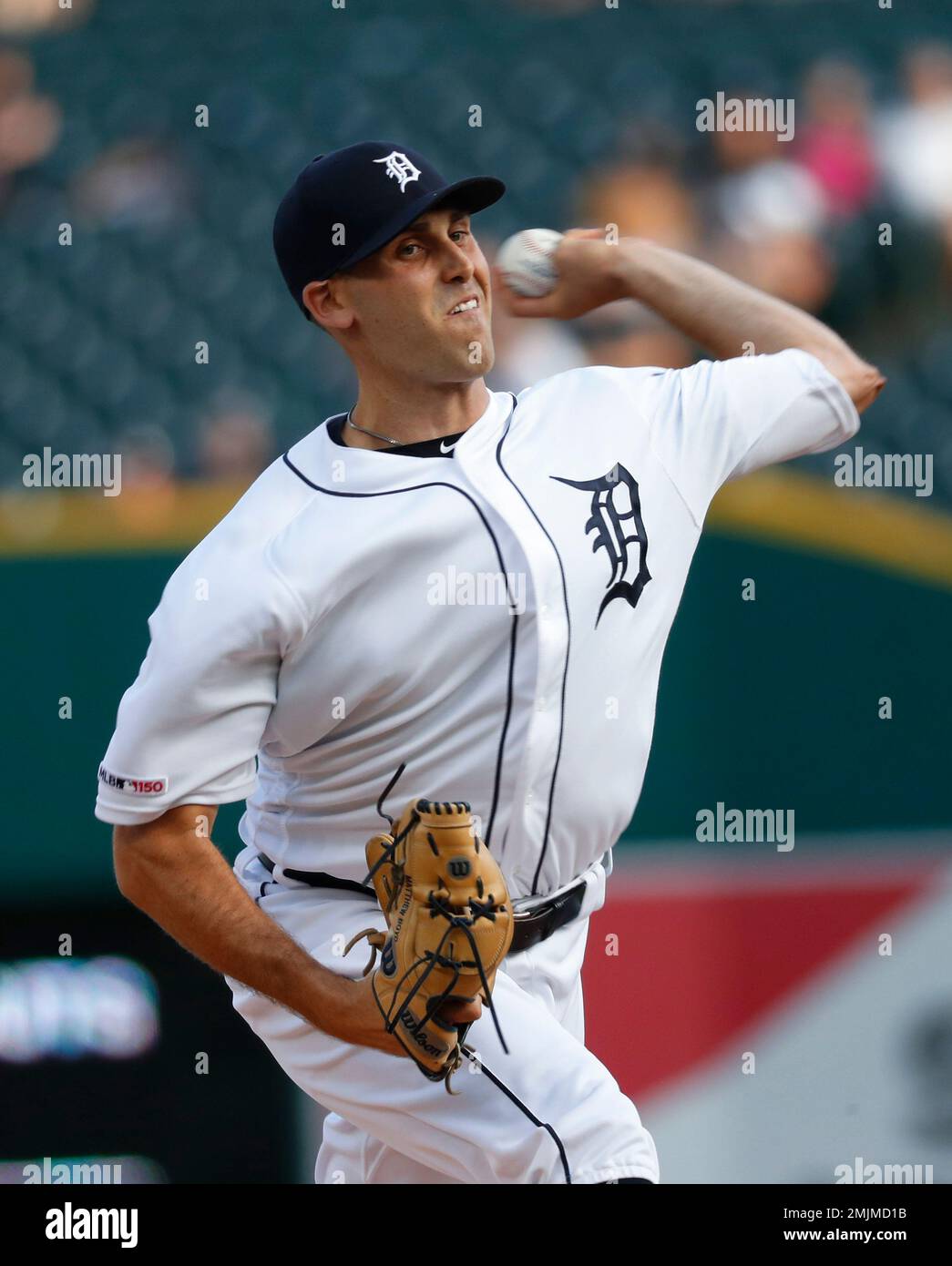 Detroit Tigers pitcher Matthew Boyd throws against the Texas Rangers in