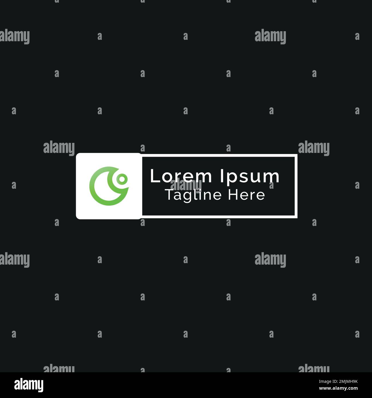Flat Modern Agency Logo Design Stock Vector