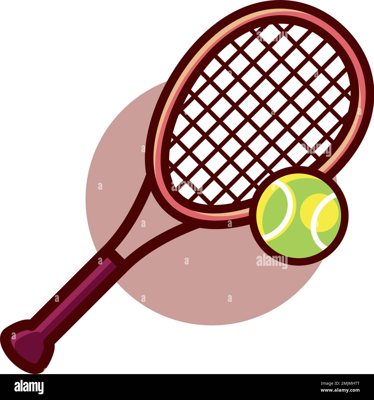 tennis racket and ball Stock Vector Image & Art - Alamy